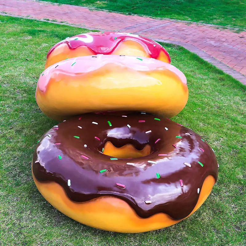 Fiberglass Figurine Candy party decorations props ice cream cone gresouice/ice cream store fiberglass ice cream cone donuts