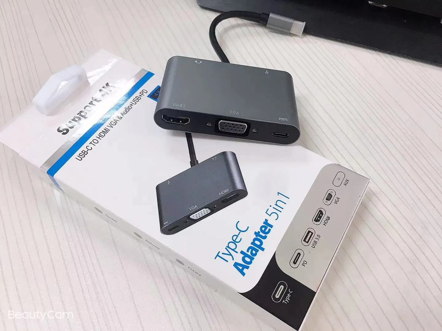  Usb 3 0 порт коммутатора Ethernet адаптер Прямая поставка от производителя; Новые C 4K комбо Мульти 5 в 1 коробке TYPE-C концентратор 4xusb 2 +