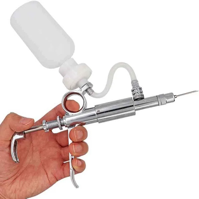 5ML Adjustable Continuous Syringe Gun Veterinary Three-purpose Continuous Syringe Animal