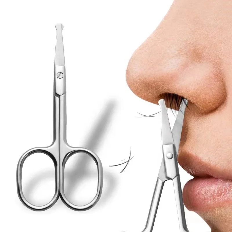 High Quality Beauty Tools Eyelash Scissors For Eyelashes Stainless Steel Scissor Durable Safety Mini Trimming Nose Hair Scissors