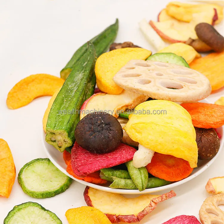 Dry fruit production line leaf persimmon Dragon fruit kiwi slice drying frozen vegetable dried fruit drying production line