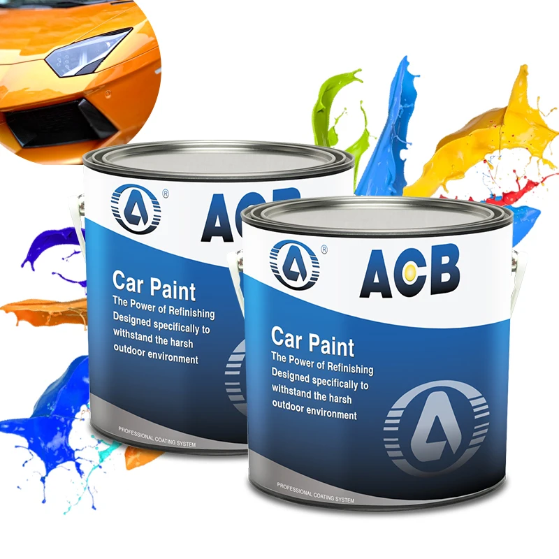 ACB Car Paint Wholesale High Quality Repair Automotive Refinish 1K 2K Clear Coat Auto Car Paint