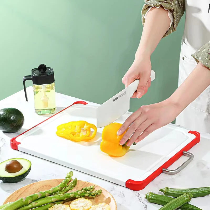 Thicken Kitchen Supplies Multi-functional Garlic Grind Chopping Block Board Anti Spill Edge Cut Board