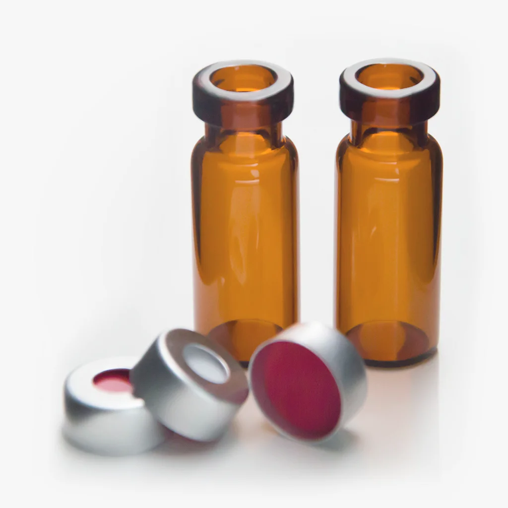 Factory wholesale Price Aluminum crimp top 11mm Caps with PTFE septa for 2ml HPLC GC vial