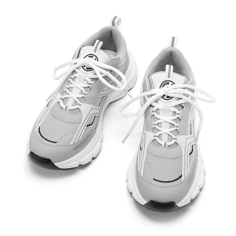 New Running  custom sneakers Breathable Fitness Large Base Sports Shoes Casual For Men