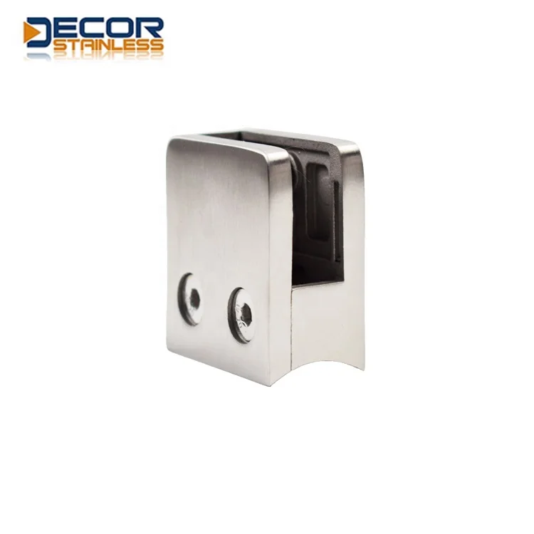 Fine recommended Square type flat Back set glass Glass Clamp Door Clips Shower Door Glass Clamp