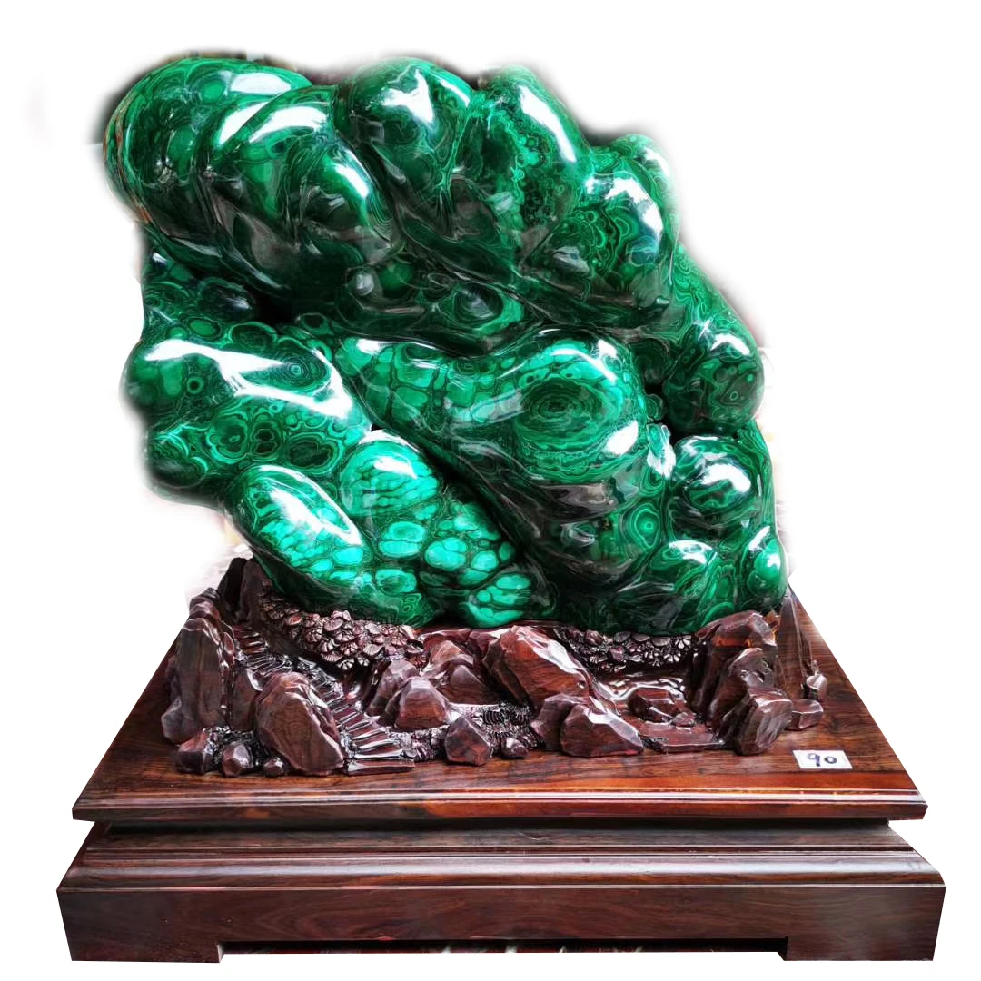 
Customized Bases Wholesale Home Decoration Semi Precious Pure Natural Prices Green Malachite 