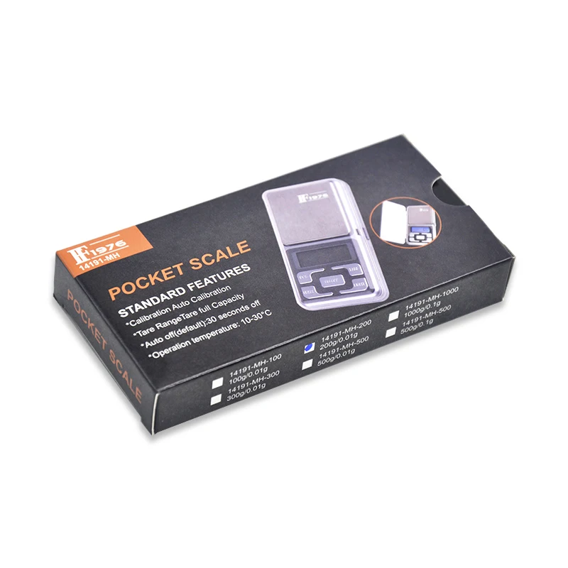 
MH LCD Display Type Digital Electronic Pocket weighing balance counting mini Jewelry scale gold scale 0.1-500G/0.01-200G 