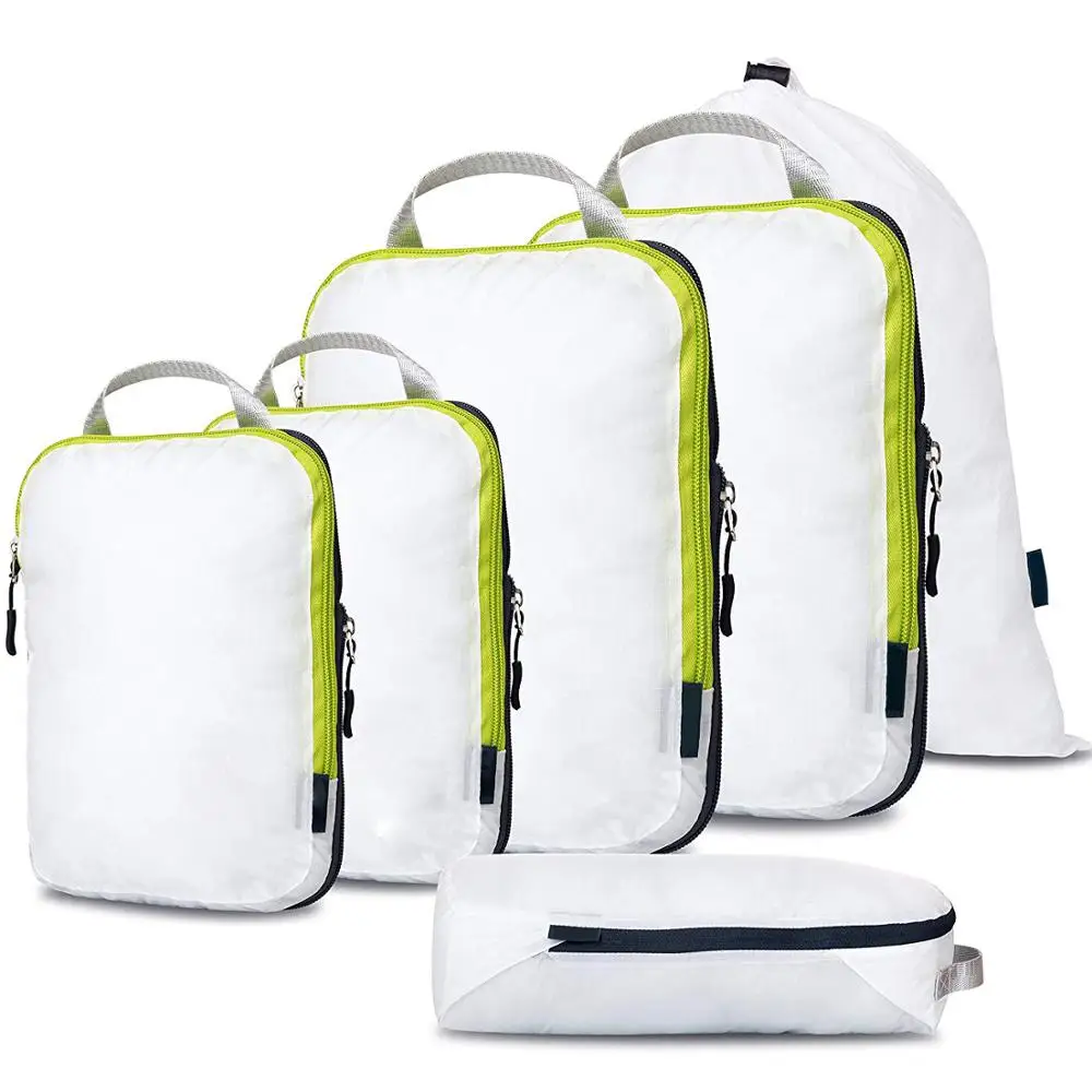 Premium OEM customized waterproof travel organizer cube set 6 compression packing cubes