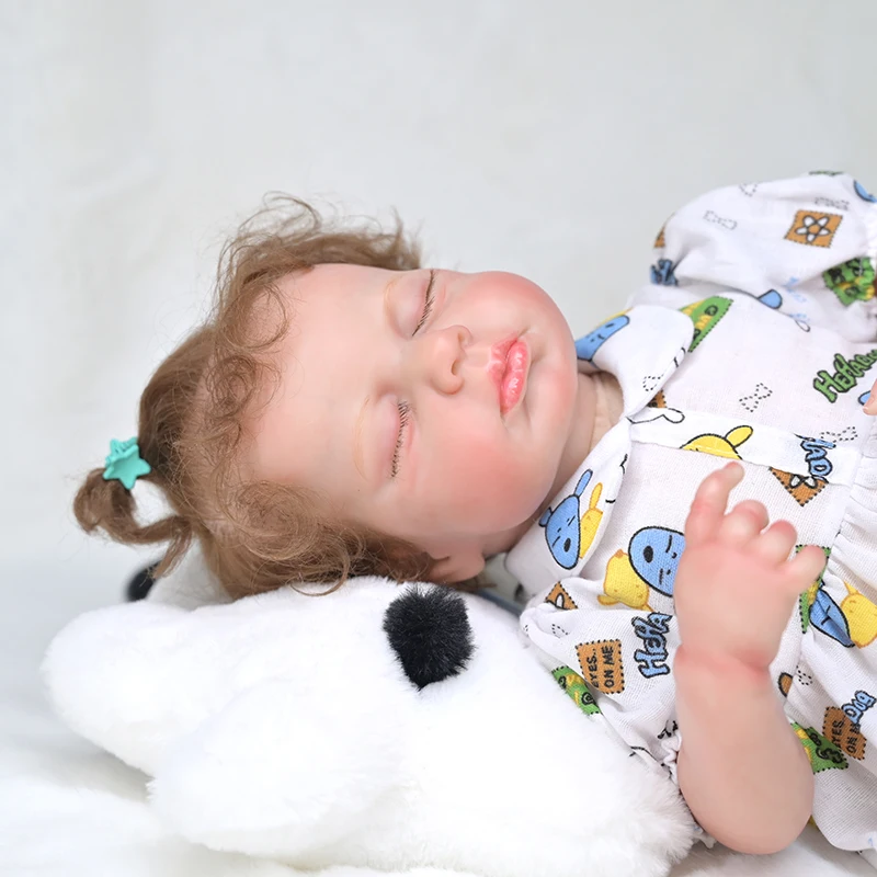 Reborn Baby Doll Lifelike Soft Vinyl Realistic Sleeping Newborn Baby Dolls 18 inch