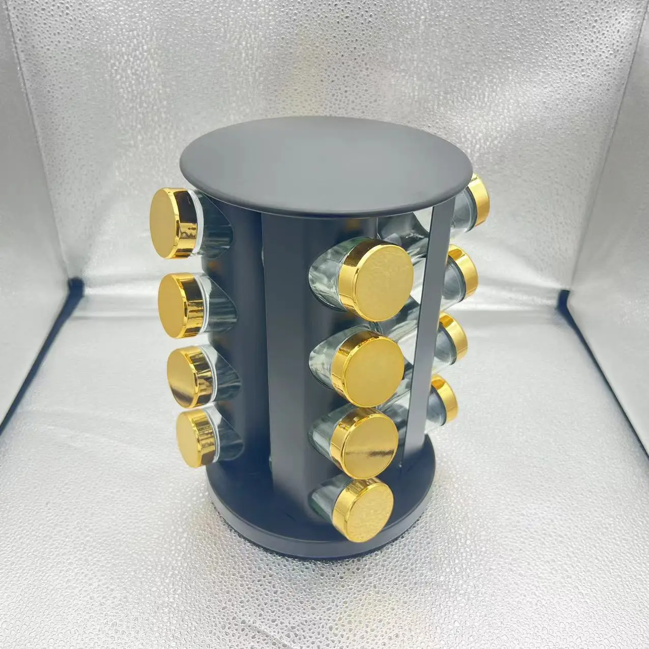 Kitchen Rotating Spice Shelf Home Countertop Spice Bottle Multi Functional Special Oil Salt Soy Sauce And Vinegar Storage Box