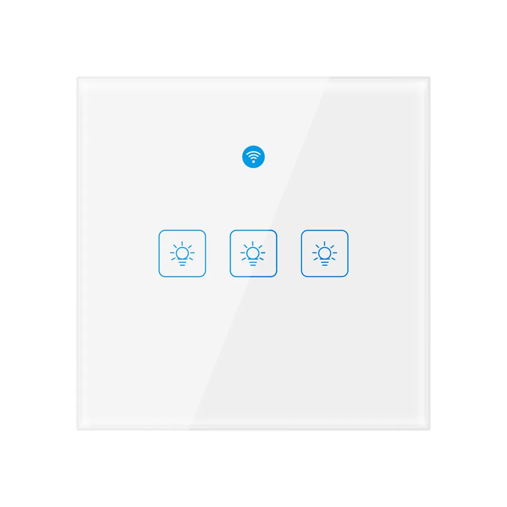 Woolley Radar Sensor Wall Switch WiFi Smart Touch Panel with Motion Sensor Indoor Porch Light Switch for Smart Home Automation