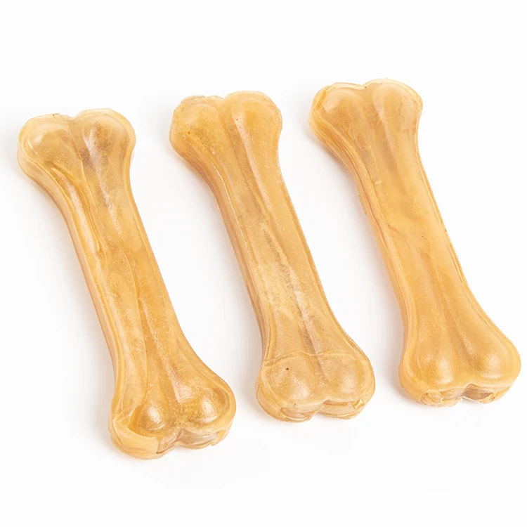 8 inches Natural rawhide pressed bone  dog treats manufacturer