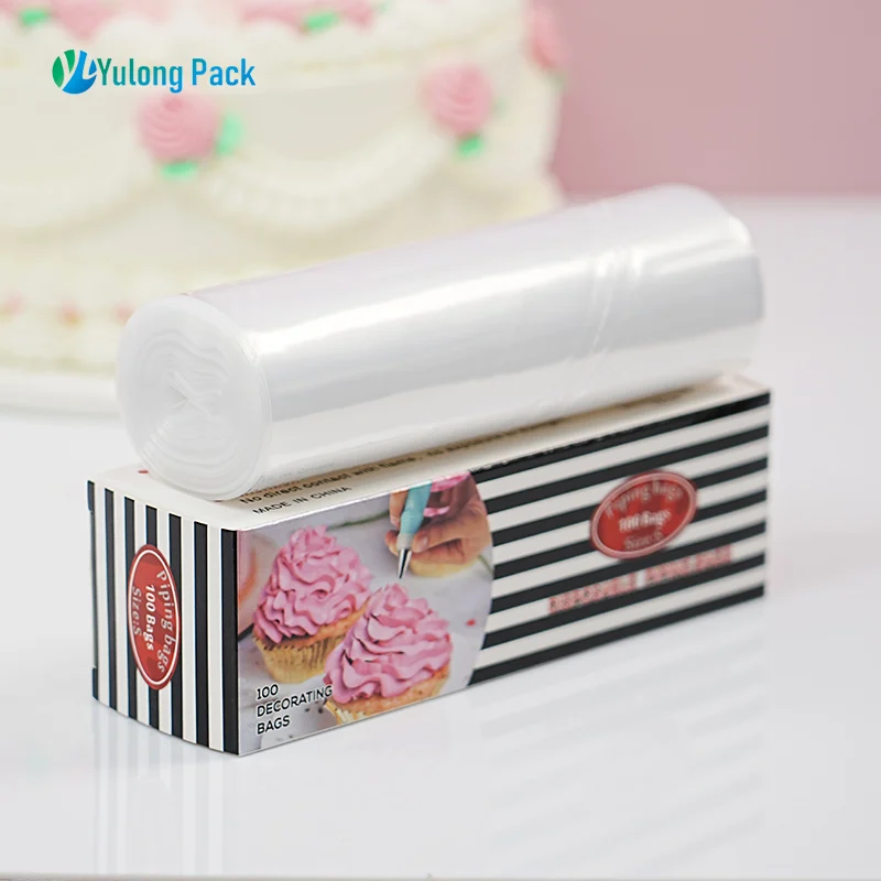 New Design 16*25cm Piping Bag Seamless Piping Bags Disposable Plastic Customized Restaurants Cake Tool