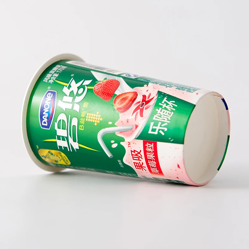 CHN Hot New 180ml thermoforming yaourt jelly ice cream cup frozen yogurt drinking pp plastic cup with aluminum foil lid