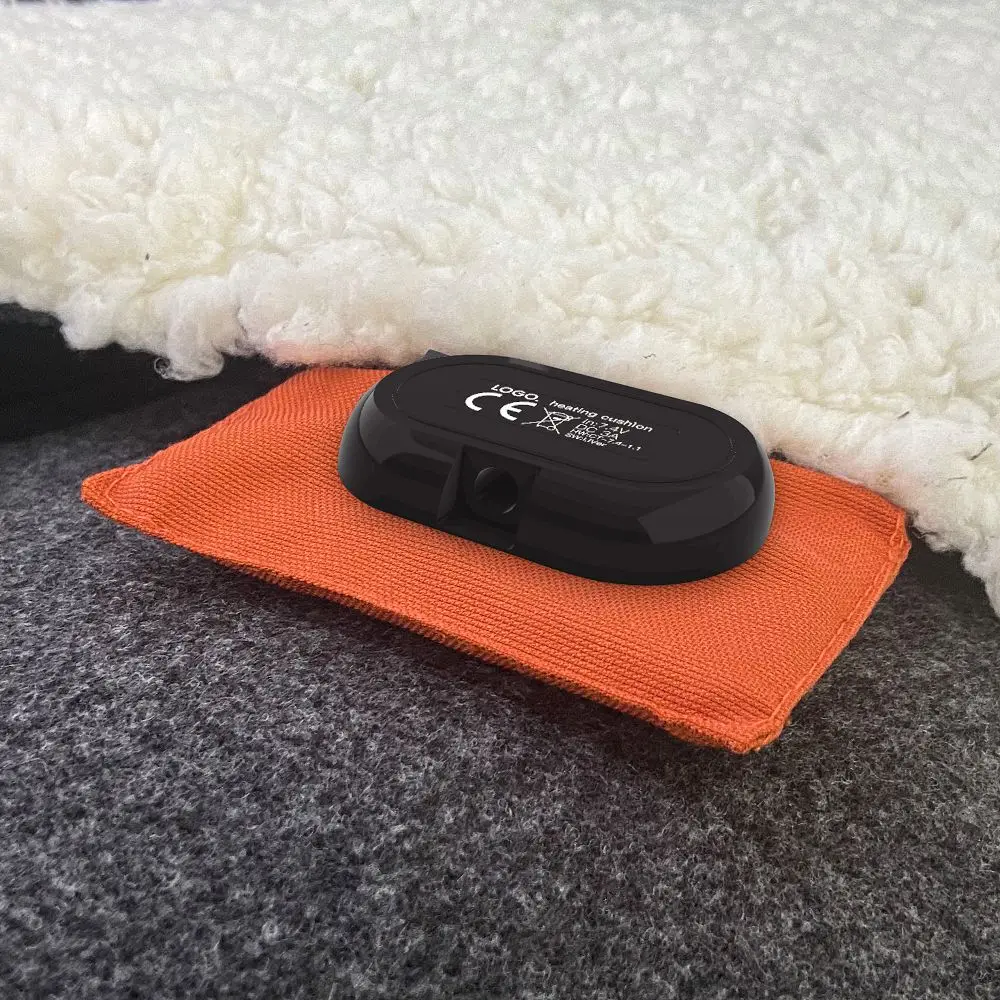 Office USB Battery Operated Polar Fleece Heating Seat Cushion Heated Chair Pad for Back Pain Chair