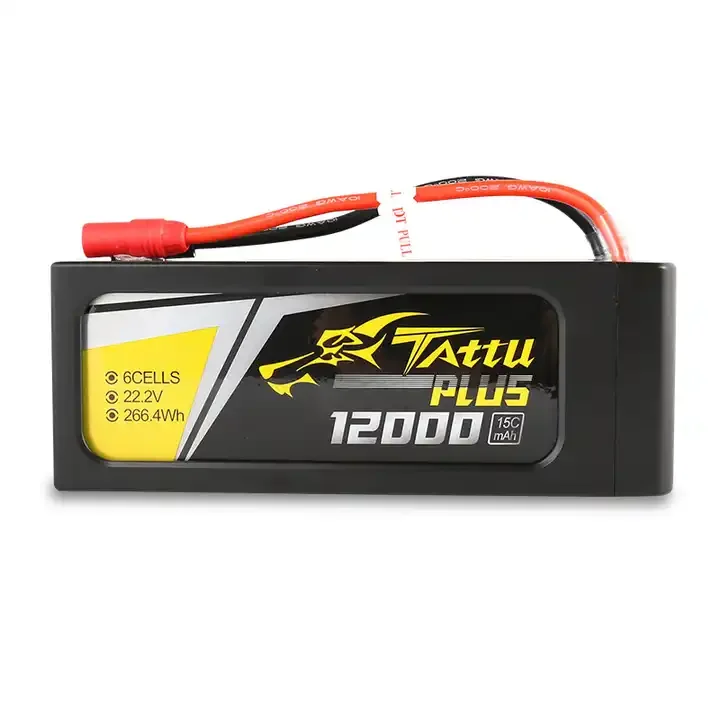 Tattu Plus Intelligent 12000mAh 15C 22.2V 6S1P Lipo Battery TATTU  for agricultural sprayer  Drone Smart  Battery