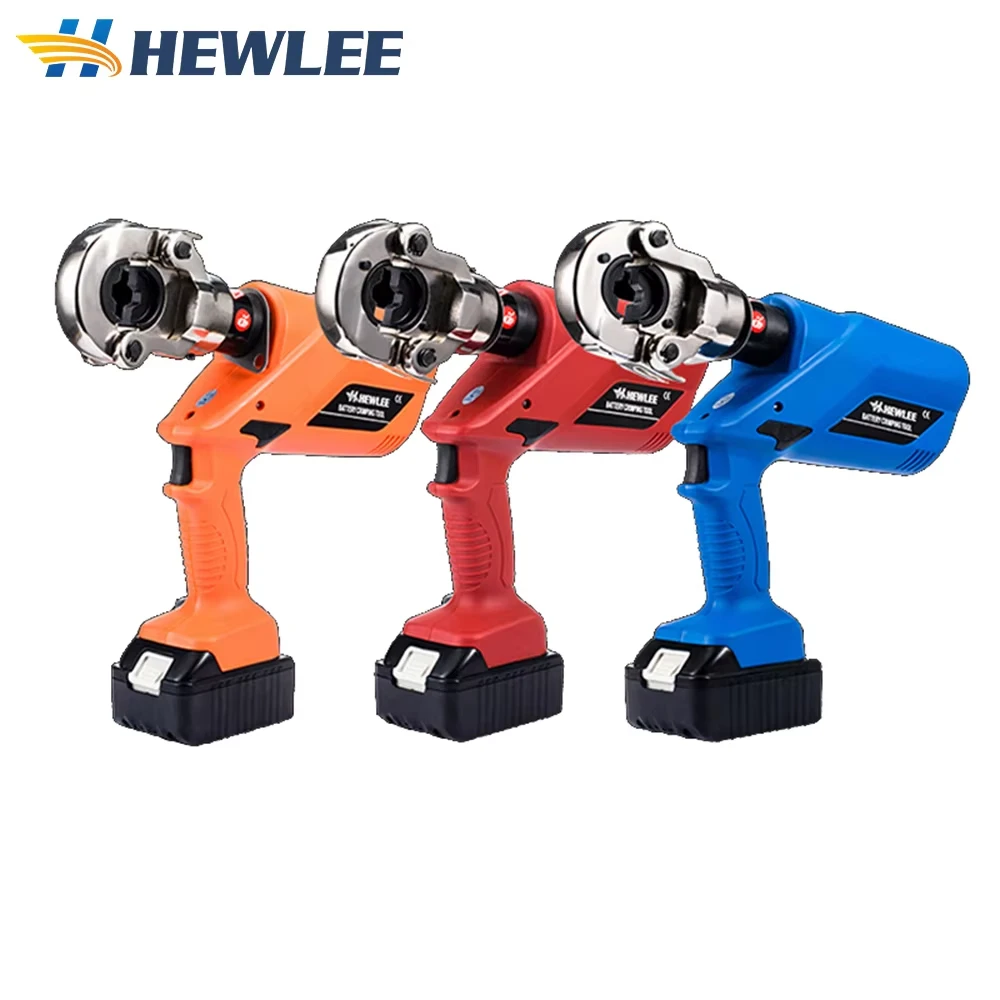 HEWLEE HL-300/EZ-300 High Standard Manufacturer Battery Hydraulic Crimping Tools With Golden Dies For Crimping Lug