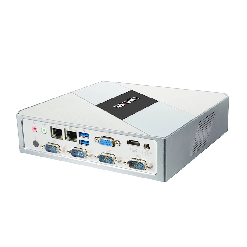 Zeroone Fanless Mini PC core i3 i5 i7 processor 4 6 8 10th Dual LAN 4*COM Rs232 HD-MI VGA Industrial Desktop Computer PC