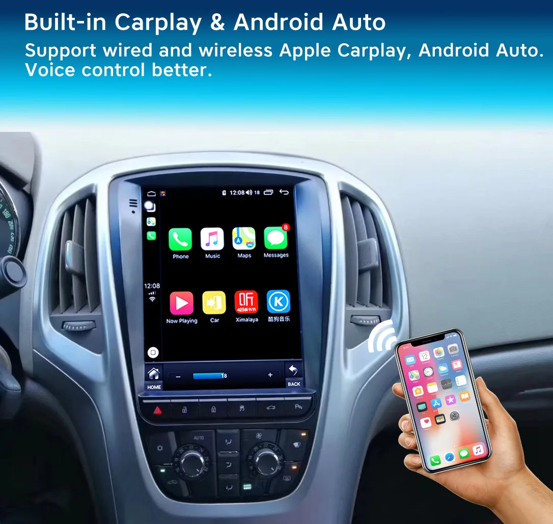 Высокое качество 12,1 дюймов Автомобильный Android экран Навигатор автомобильный стерео плеер Land Cruiser 100 Lexus Lx470 Auto Carplay для 2001-2011