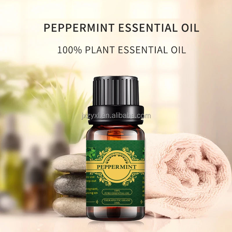 bulk wholesale  refreshing air purifying food grade flavor diffuser massage oil natural pure Peppermint Essential Oil in bulk
