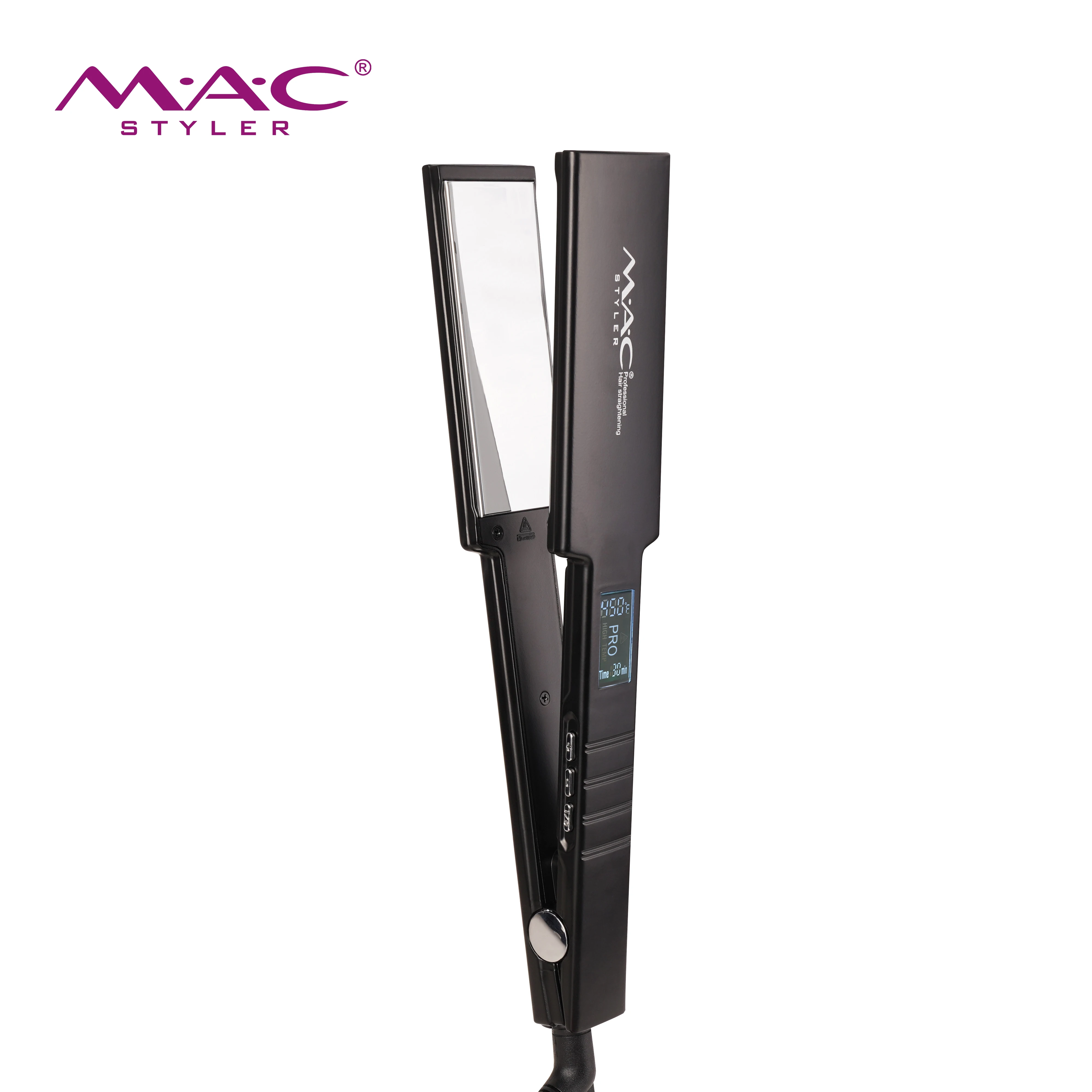 MAC Styler 450F Mirror Plated Flat Irons Titanium Flat Iron Professional Wide Plate Hair Iron Straightener