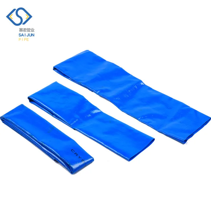 Middle pressure 4inch PVC Water Irrigation Discharge layflat Hose for Sprinkler