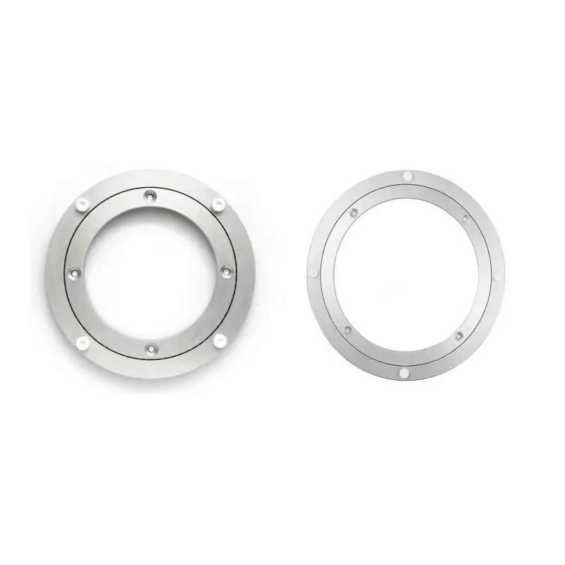 High quality aluminum lazy Susan ball bearing swivel rotating plate for table
