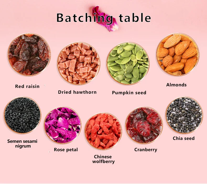 wholesale 400g rose nut lotus root powder soup fruit lotus root powder instant granules qiya nut lotus root powder