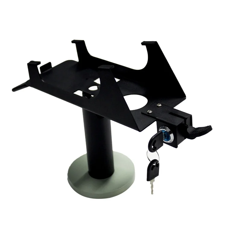 Wiseasy P3(WPOS-3) credit card machine stand black plastic rotatable pos terminal holder for ingenico
