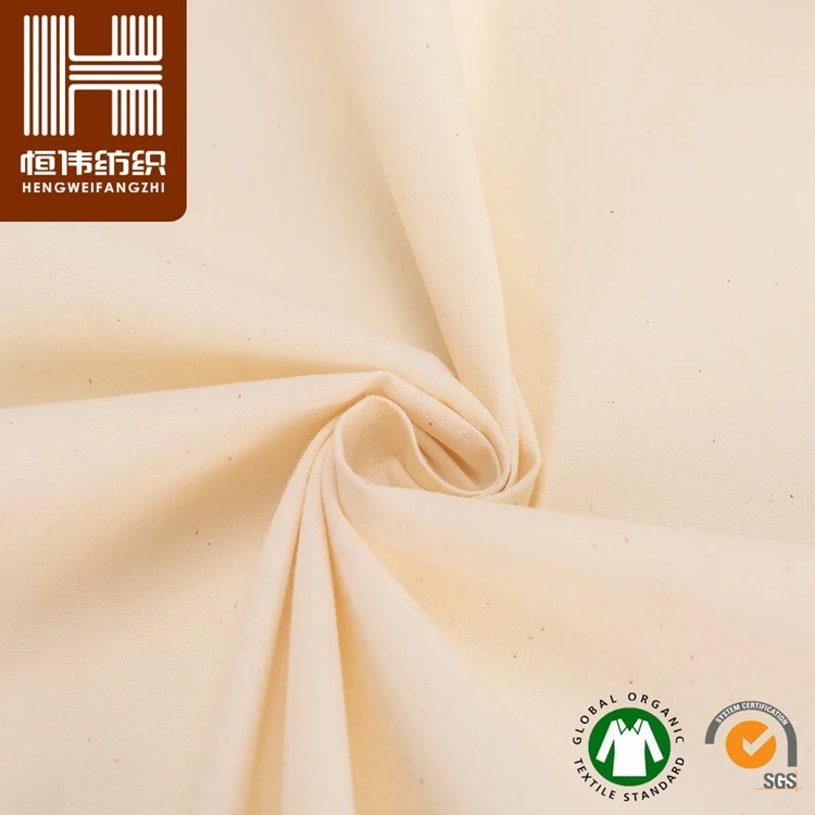 Hotsale 100%  Organic Cotton Solid Colour for  bags