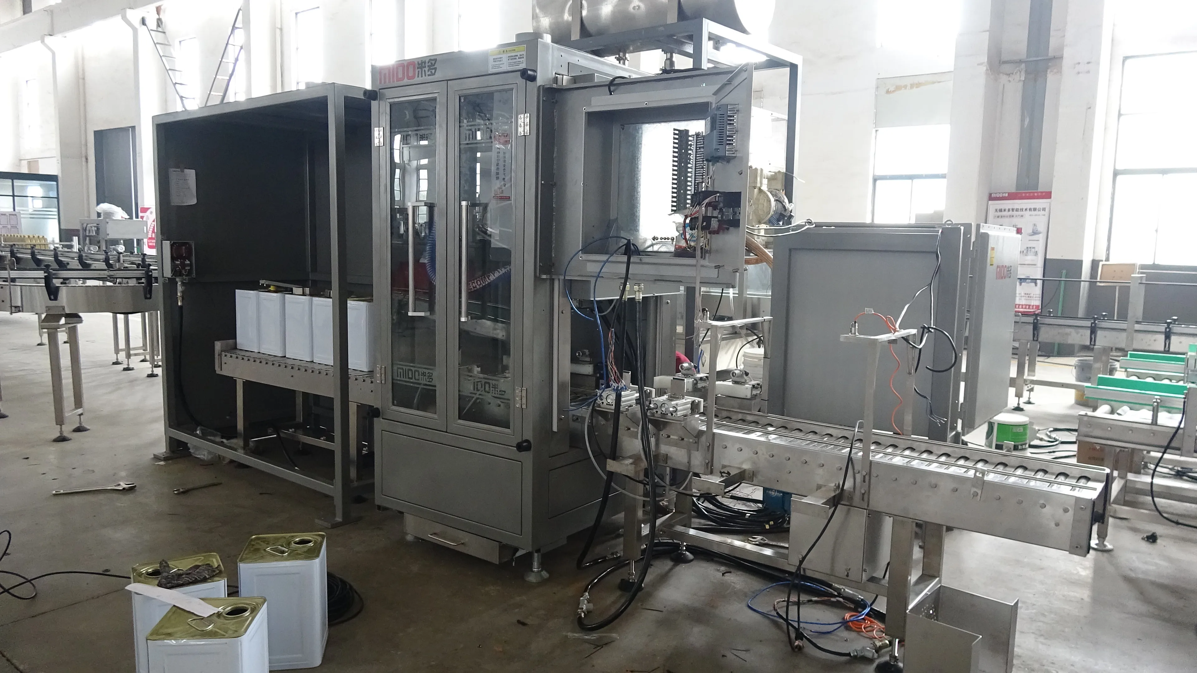 Fully Automatic Liquid Latex Paint Water Paint Solvent Intelligence Filling Line