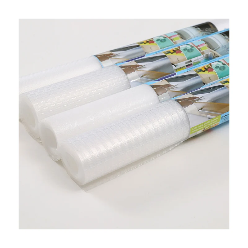 Non Slip Mat EVA Transparent Non Adhesive Waterproof Mat Washable Cupboard Cabinet Shelf Drawer Liner