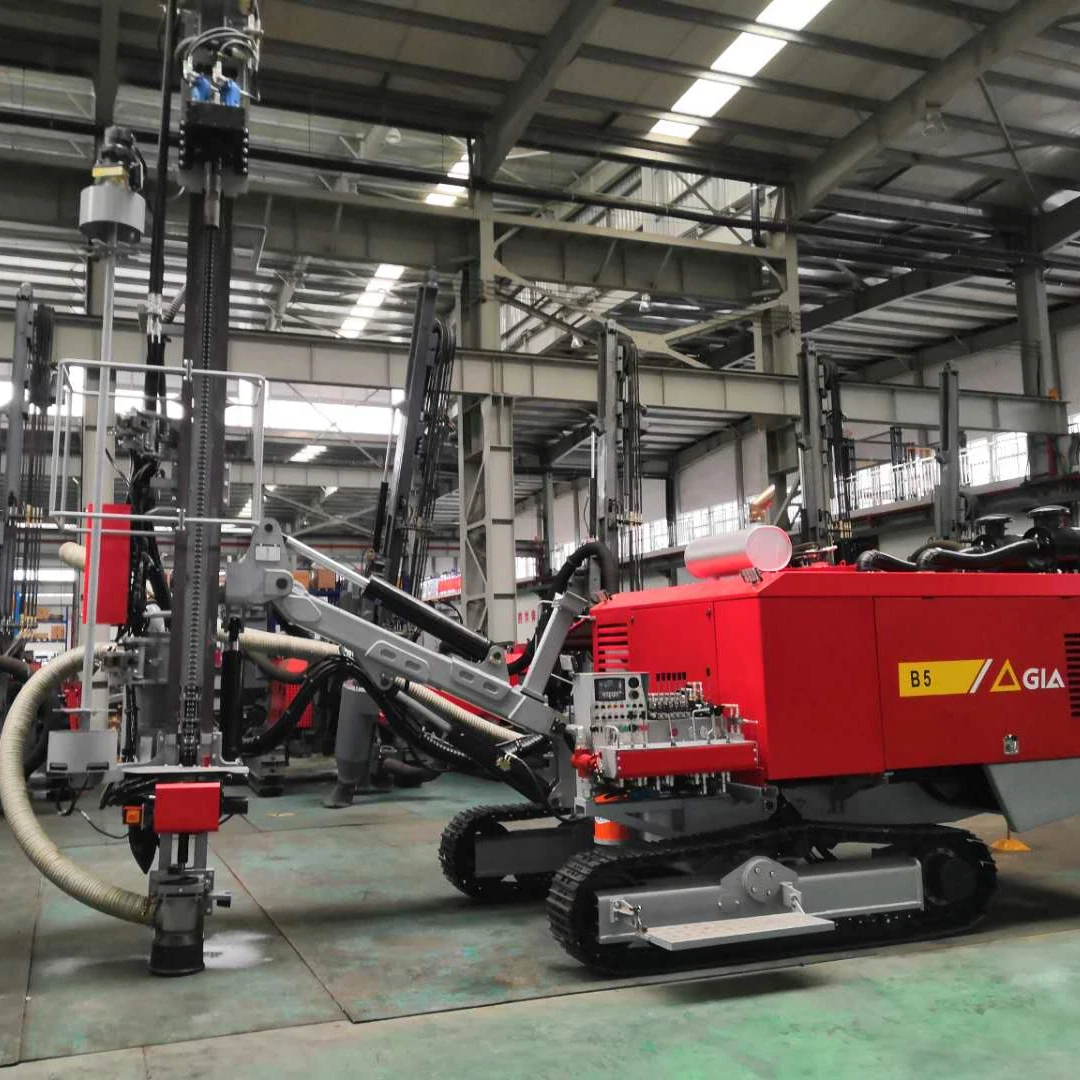 Integrated Open Pit Portable Air Compressor Stone Mountain Borehole Drilling Machine price