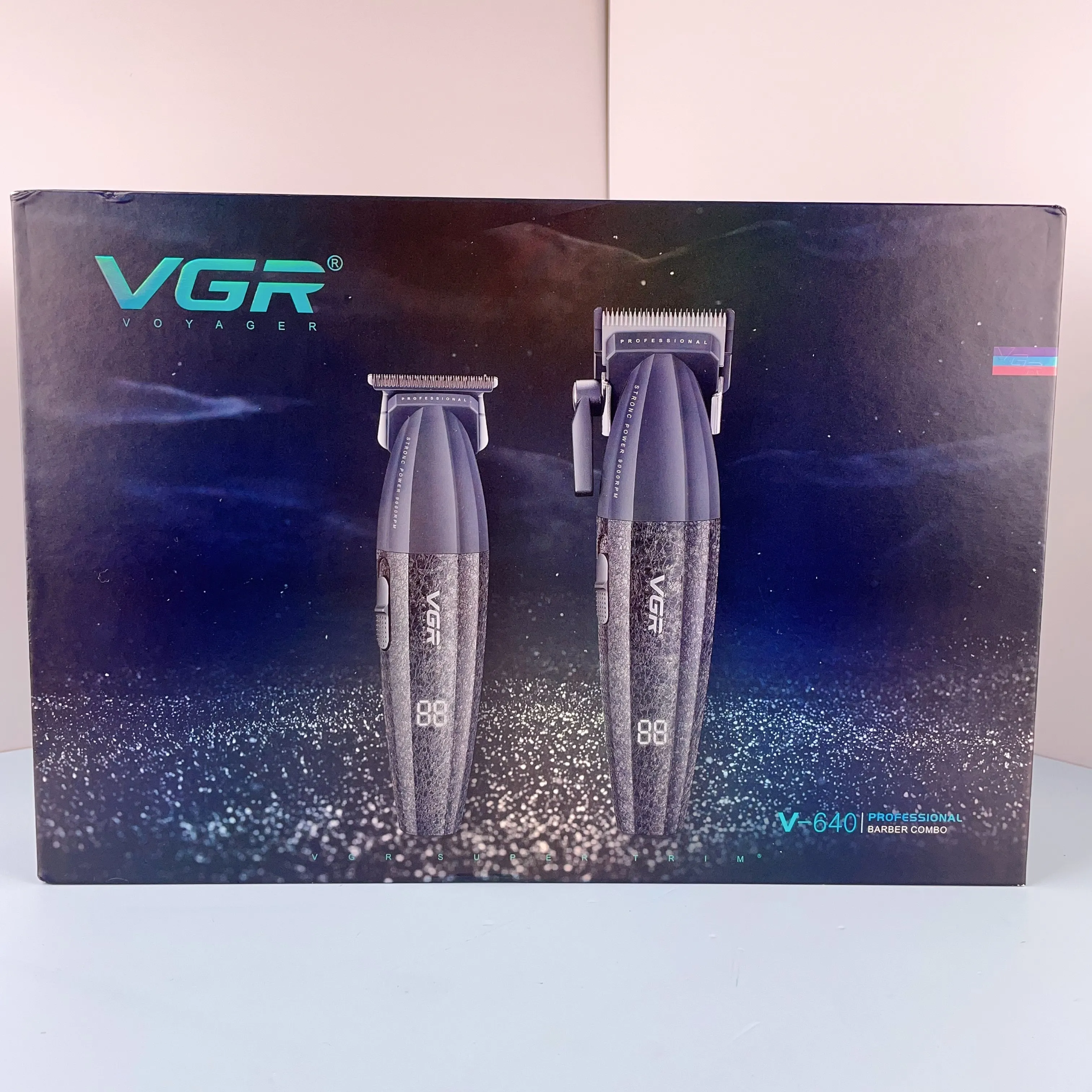 Vgr V-640 новый дизайн металлический триммер для бороды профессиональный беспроводной волос Парикмахерская Машинка стрижки мужчин