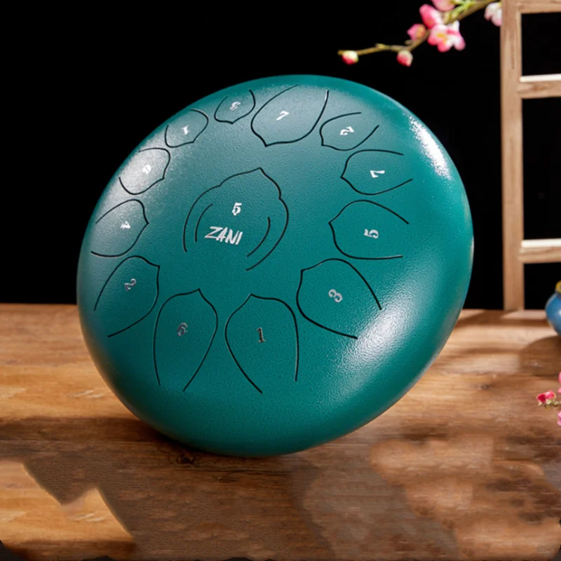 Ethereal drum hand pan 6 Inch 11 Notes Percussion alloy steel Drum colorful Tongue