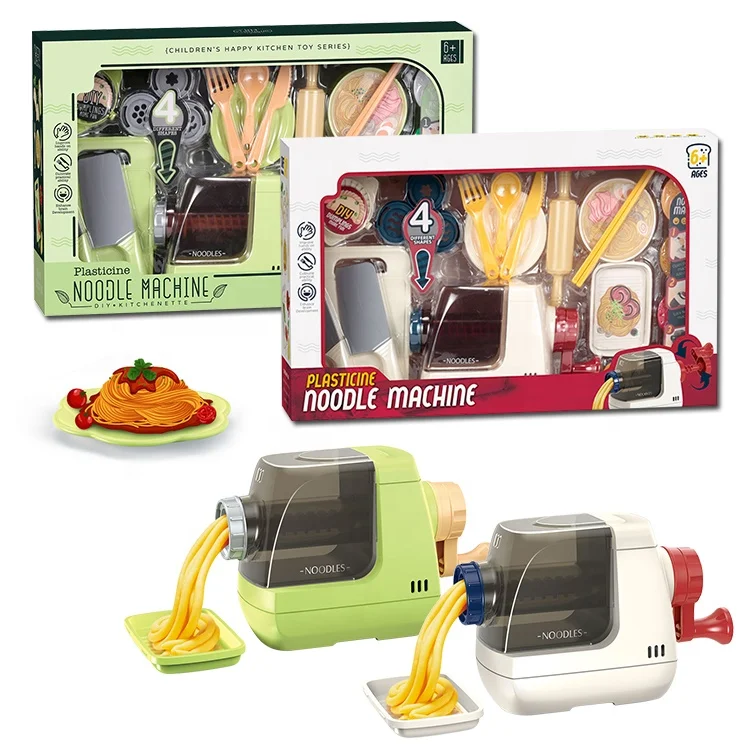 
Kids Play Kitchen Noodle Machine Color Dough Plasticine Modeling Clay Toys 