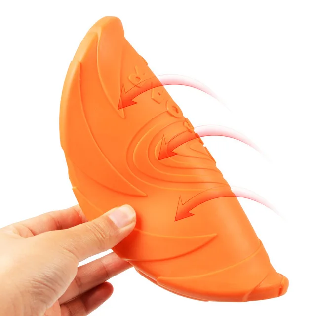 
Eco-friendly pet toy TPR dog chew toy dog bite training toy flying disc 