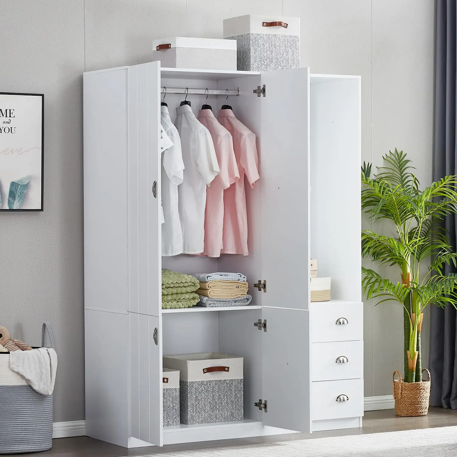 mirrored white double wardrobe and chest of drawers sliding doors wall closet small wardrobe with drawers