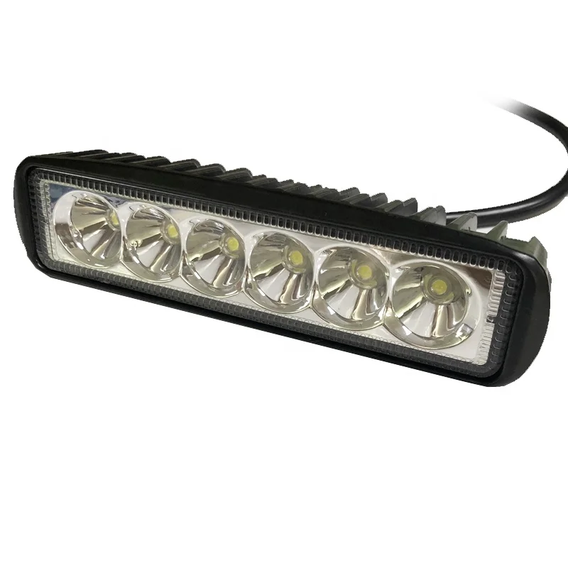 Лидер продаж 2022, сверхъяркий внедорожный светодиодный фонарь, трактор, один ряд, 6 дюймов, 18 Вт, светодиодный рабочий свет, пикапы, DRL, вождение, ATV, противотуманные фары