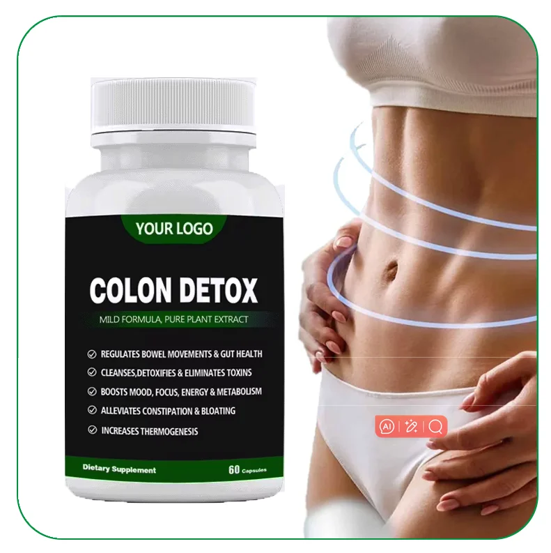 OEM colon cleanse detox capsules Natural Weight Losser Vegan Vitamin Supplement Colon Detox Capsules