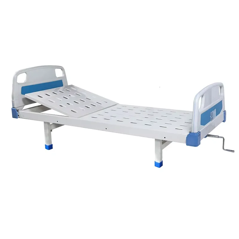 Hospital Manual Medical Bed Cheap Nursing Bed 1 Crank Clinic Equipment Manual Adjustable Function Bed For Patients