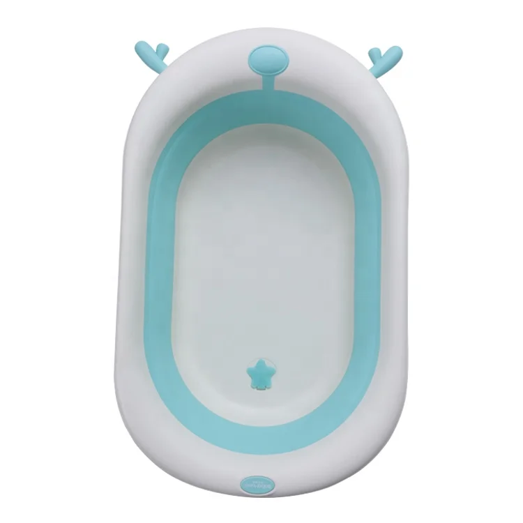Baby Foldable Bathtub Plastic Child Size Bath Tub Baby Folding Bathtub for Kids