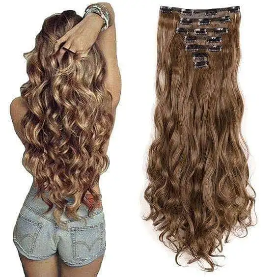 High Quality 100% Human Hair Clip Ins Extensions Natural Wave Lace Clip In Hair Extension