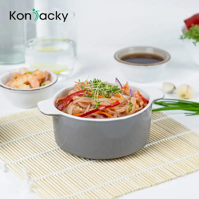 Низкие калории Konnyaku Konjac лапша для потери веса от Konjac Glucomannan порошок