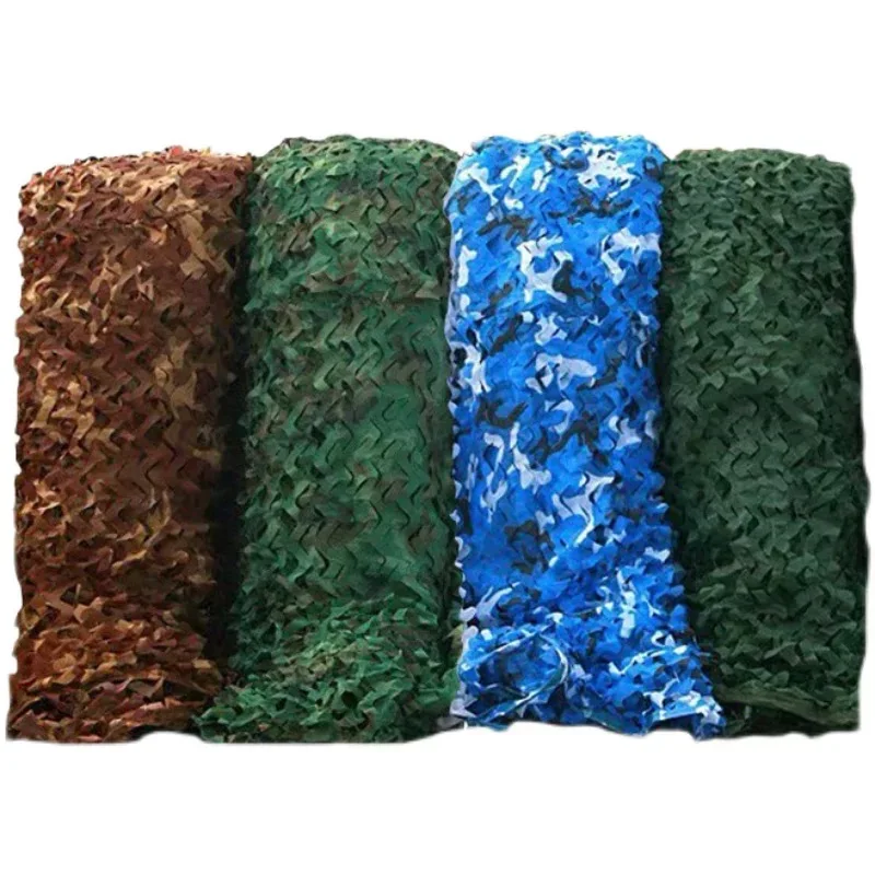 Anti-aerial photography green camouflage net Anti-counterfeiting net covers outdoor shading sunshade camouflage net