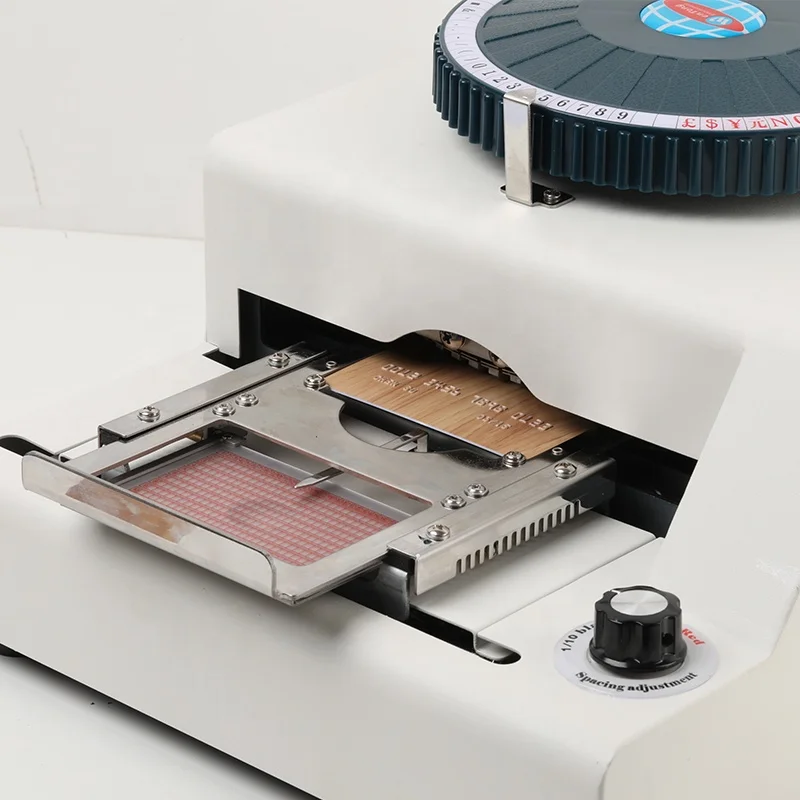 Manual Label Embossing Machine PVC Card Embossing Machine 68 Character Embosser Machine