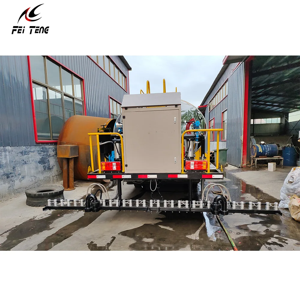 Fully Automatic Asphalt Spreading Machine bitumen sprayer with Temperature Regulation for Road construction