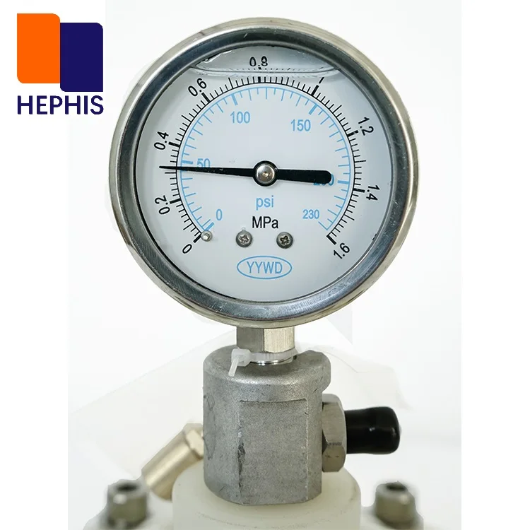 UPVC/PVDF/SUS316 Diaphragm Type Pulsation Damper For Metering Dosing Pumps Pipe Fitting Water Supply