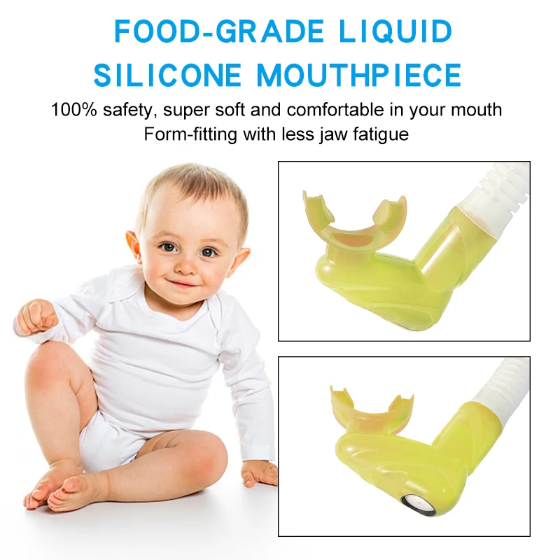 Swimming Snorkels Portable Silicone Snorkel Tube Breathing Tube Full Silicone Scuba Free Diving Wet Snorkel Tube For Adult